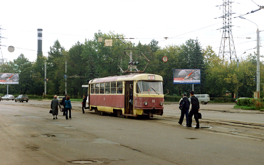 Tver, Tatra T3SU (2-door) č. 88; Tver — Streetcar lines: Proletarsky District; Tver — Tver tramway in the early 2000s (2002 — 2006)