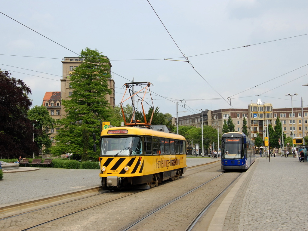 Дрезден, Tatra T4D-MT № 201 122; Дрезден — Прощание с Татрами (29.05.2010)