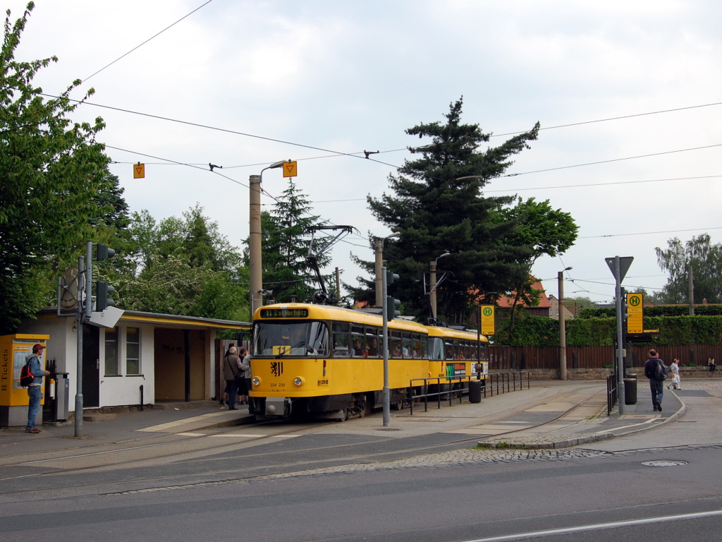 Dresden, Tatra T4D-MT č. 224 230; Dresden — Official farewell of the Tatra trams (29.05.2010)
