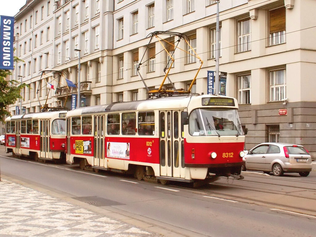 Прага, Tatra T3R.P № 8312