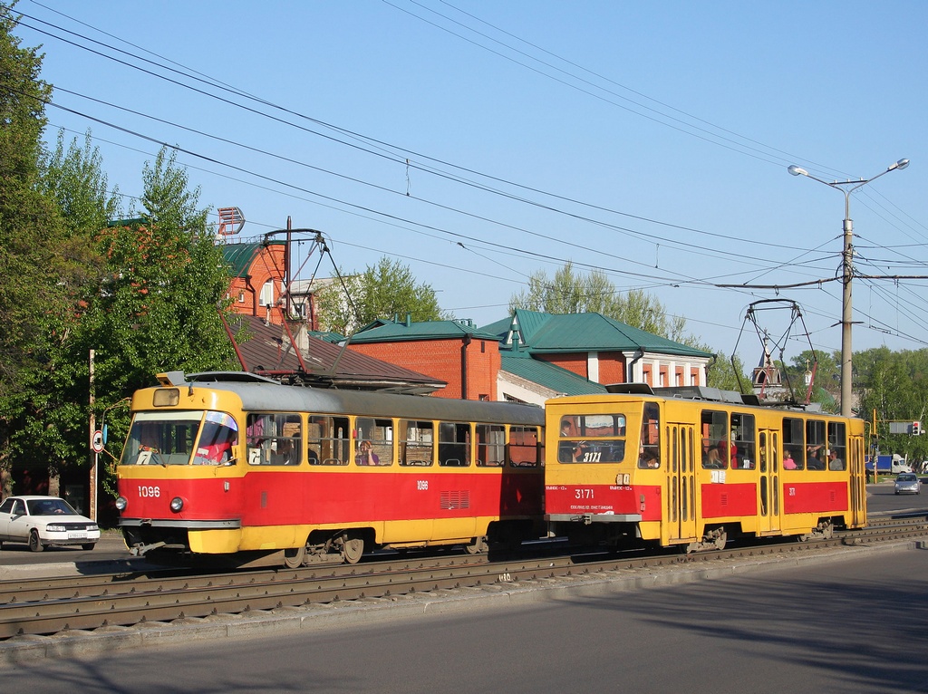 Барнаул, Tatra T6B5SU № 3171; Барнаул, Tatra T3SU № 1096