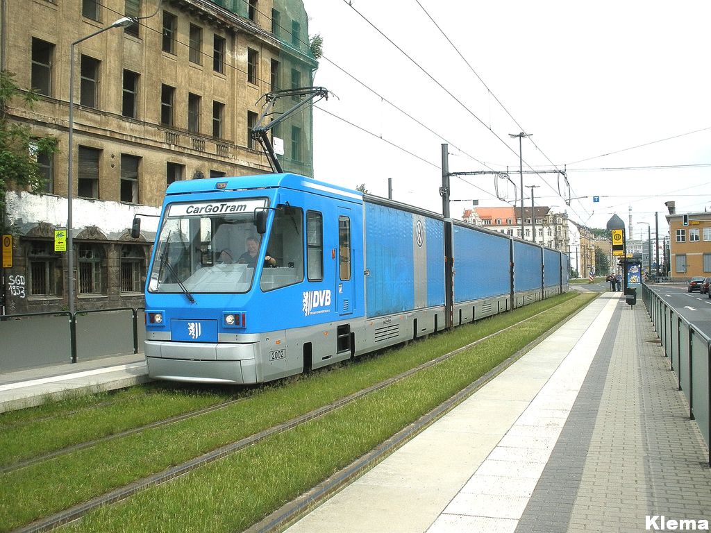 Dresden, Schalker Eisenhütte CarGoTram № 2002; Dresden — Freight tramway "CarGoTram" (2001 — 2020)