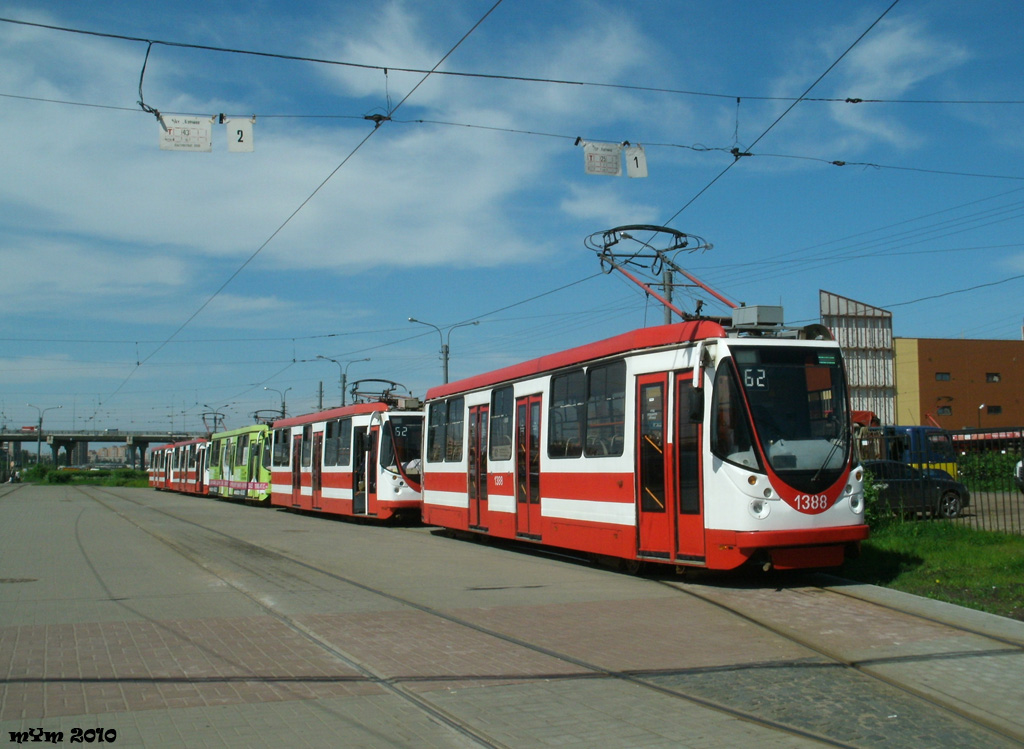 Санкт-Петербург, 71-134А (ЛМ-99АВН) № 1388; Санкт-Петербург — Конечные станции и разворотные кольца