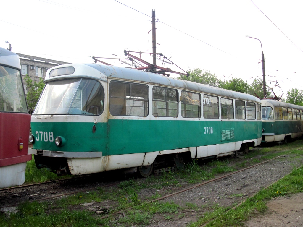 Донецк, Tatra T3SU (двухдверная) № 3708