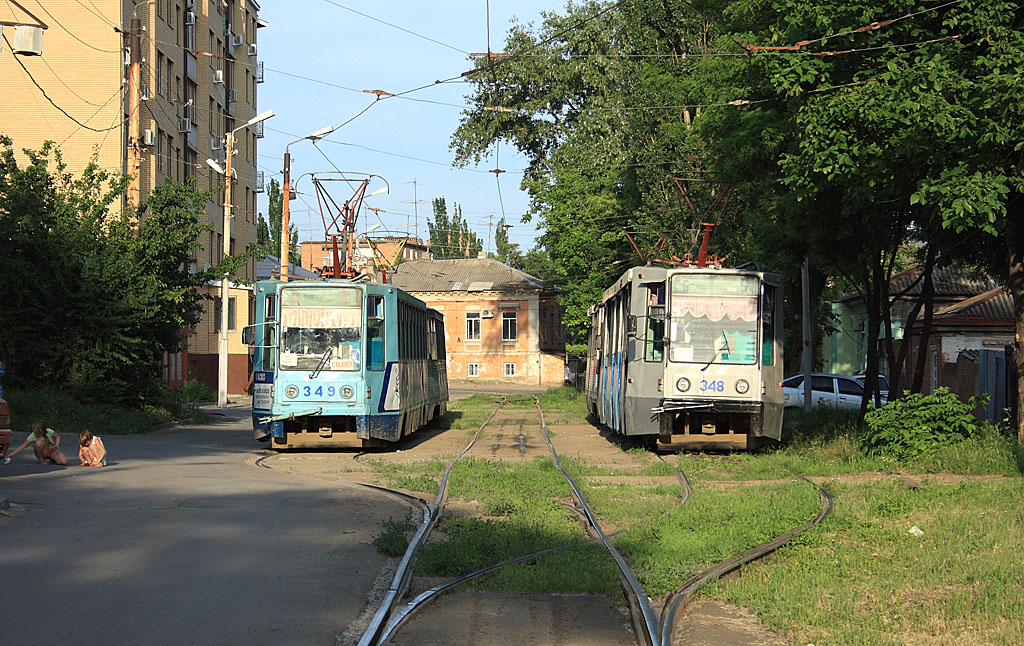 Taganrog, 71-608K č. 349; Taganrog, 71-608K č. 348; Taganrog — Tram lines