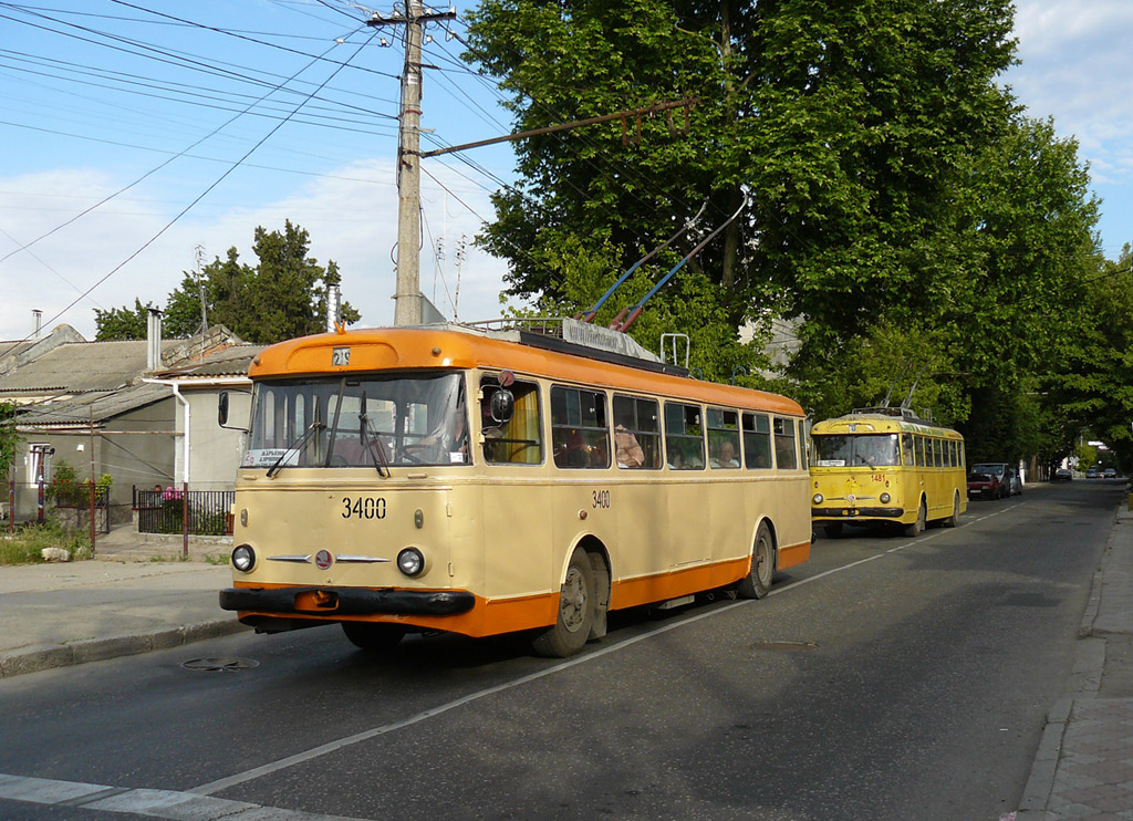 Крымский троллейбус, Škoda 9Tr17 № 3400; Крымский троллейбус, Škoda 9Tr18 № 1481