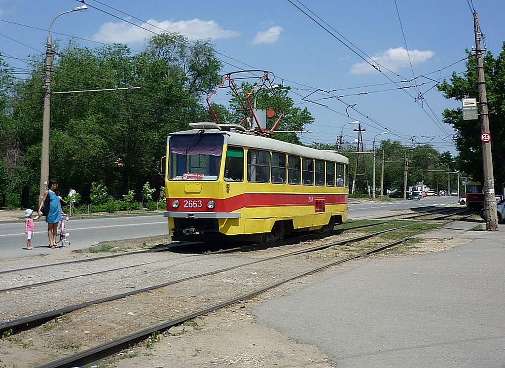 Волгоград, Tatra T3SU мод. ВЗСМ № 2663