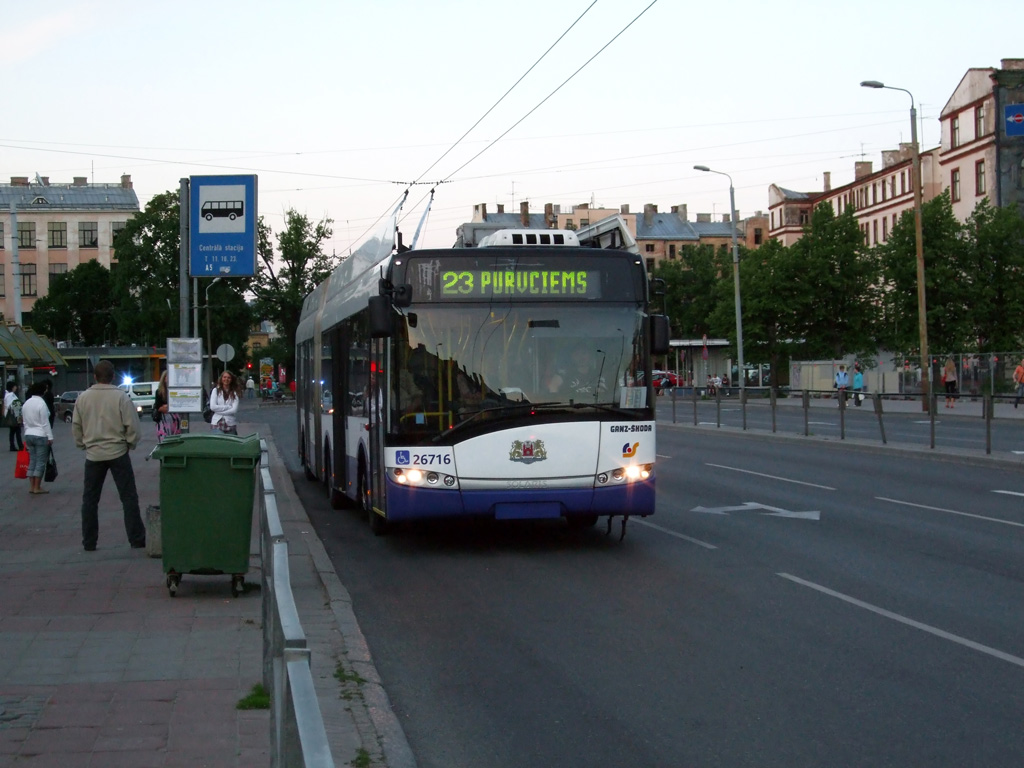 Рига, Solaris Trollino III 18 Ganz-Škoda № 26716