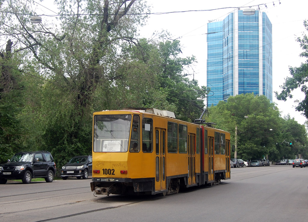 Алматы, Tatra KT4D № 1002