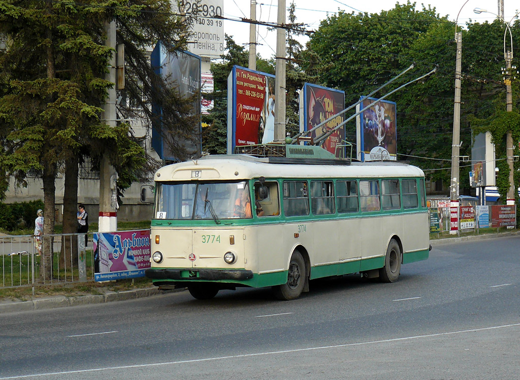 Крымский троллейбус, Škoda 9TrH27 № 3774