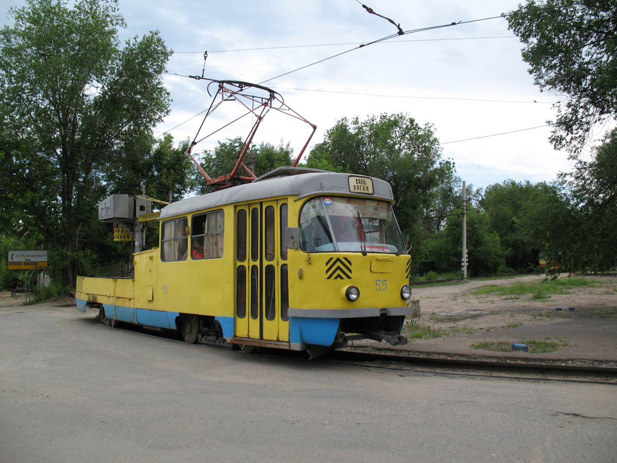Волгоград, Tatra T3SU (двухдверная) № 55