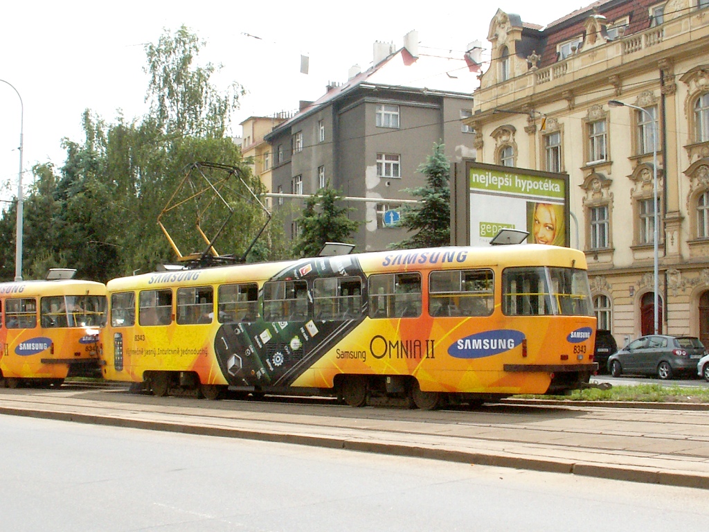 Прага, Tatra T3R.P № 8343