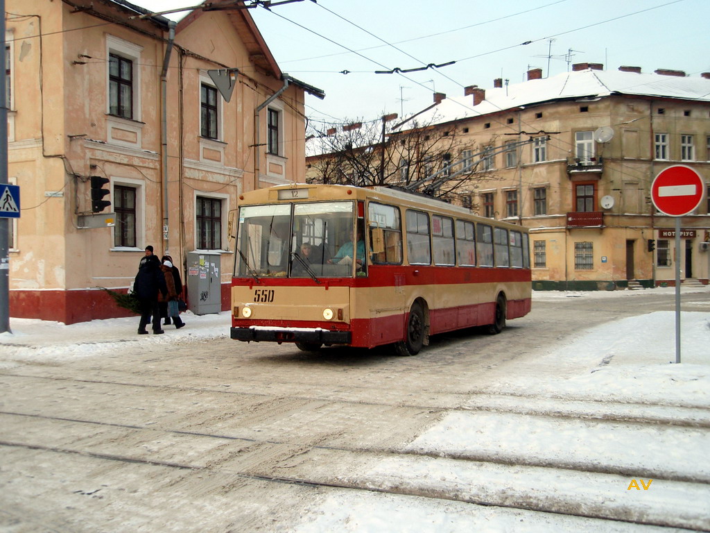 Львов, Škoda 14Tr89/6 № 550