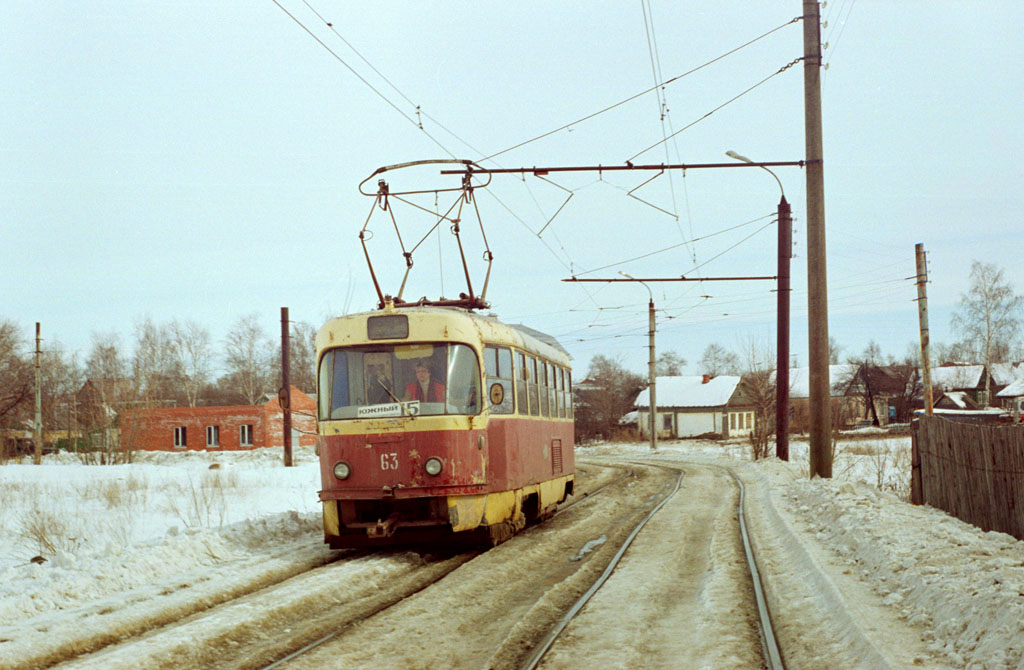 Тверь, Tatra T3SU № 63; Тверь — Тверской трамвай в начале 2000-х гг. (2002 — 2006 гг.); Тверь — Трамвайные линии: Московский район (линия в микрорайон "Южный")
