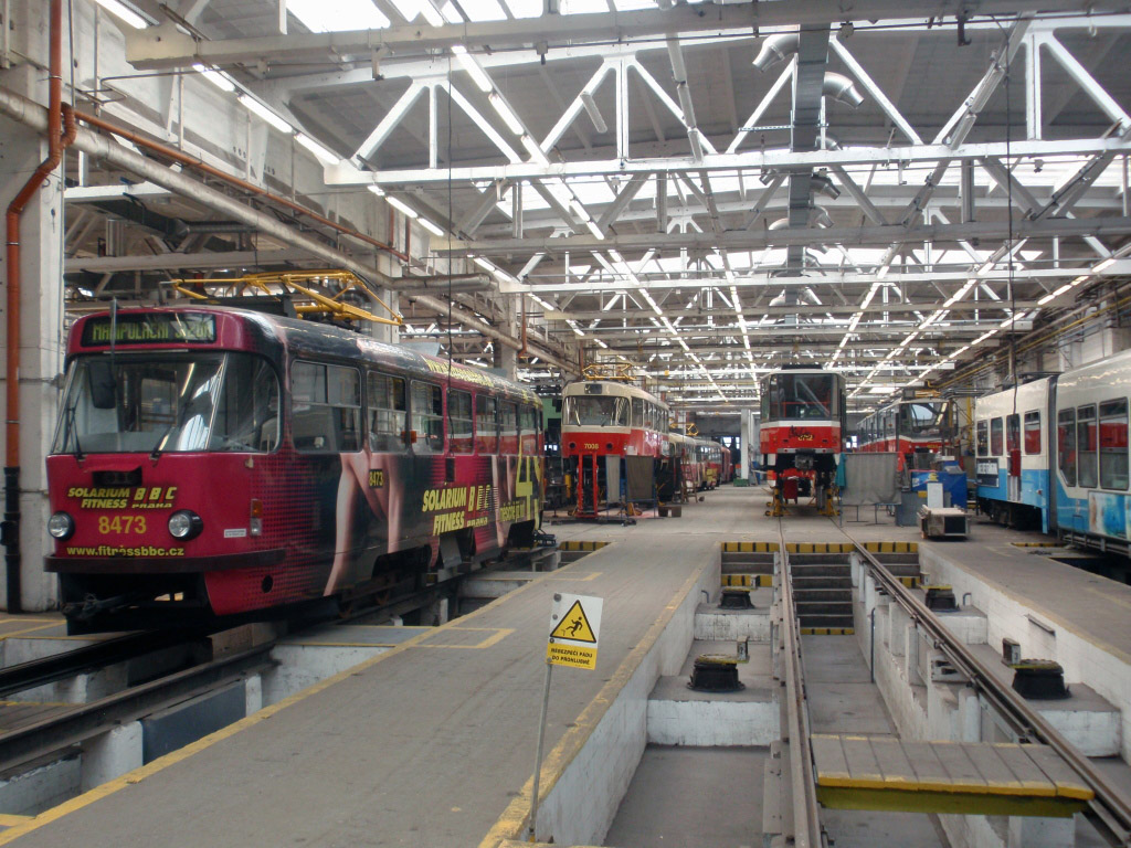 Прага, Tatra T3R.P № 8473; Прага — Трамвайные депо Прага, Tatra T3R.P № 8473; Прага — Трамвайные депо
