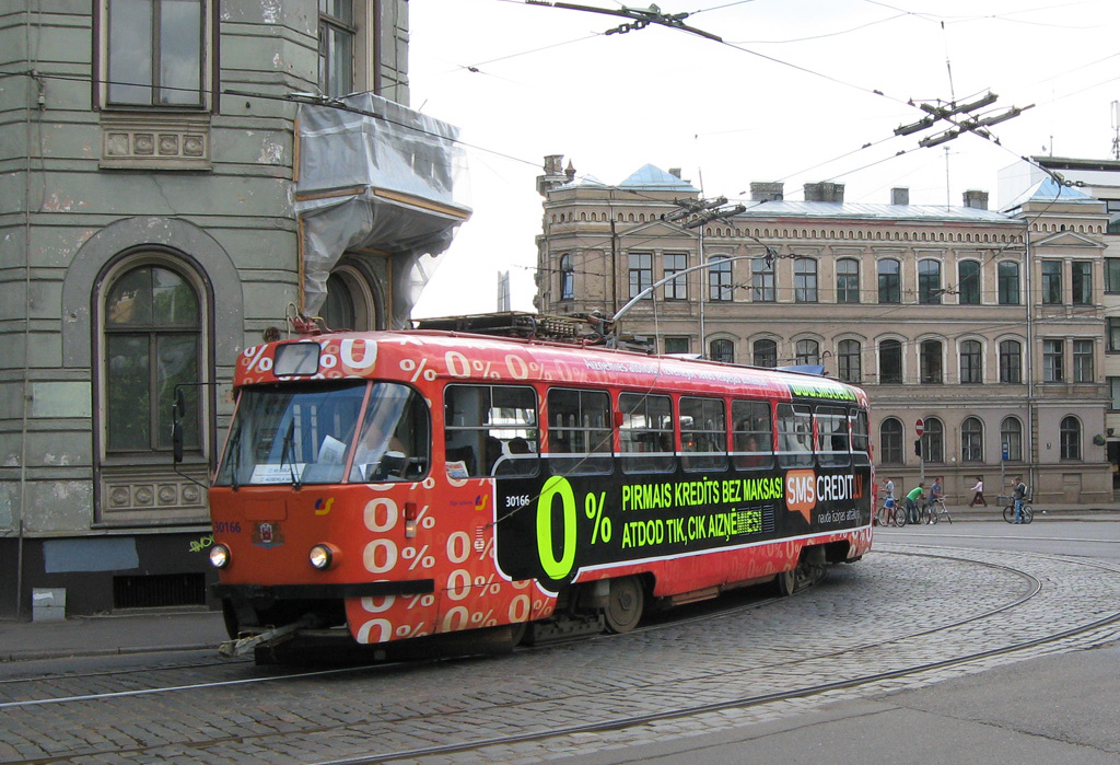 Рига, Tatra T3A № 30166