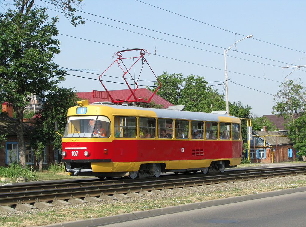 Краснодар, Tatra T3SU № 107