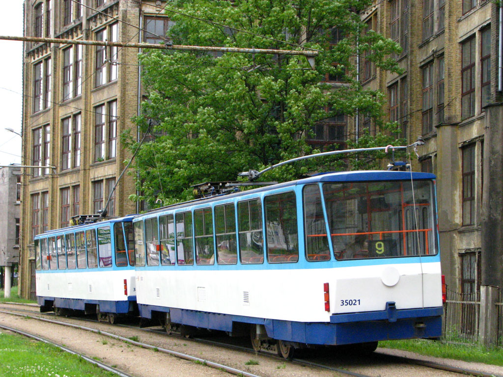 Рига, Tatra T3MR (T6B5-R) № 35021