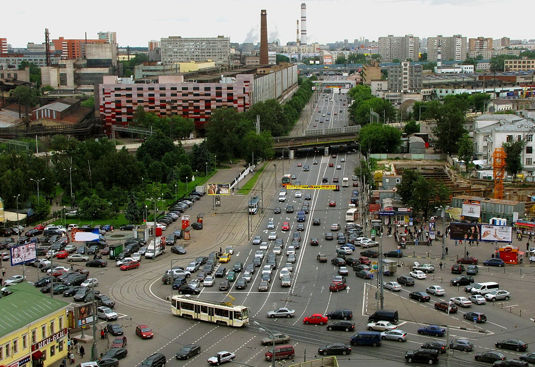 Москва — Виды с высоты; Москва — Трамвайные линии: ЦАО; Москва — Троллейбусные линии: ЦАО