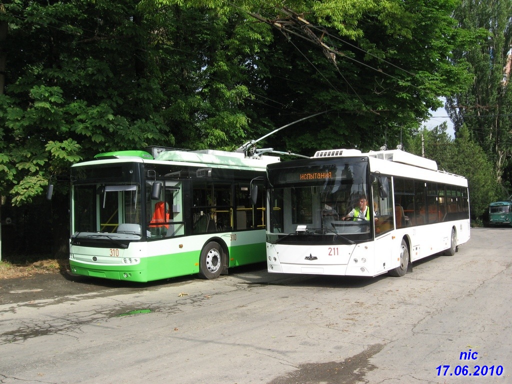 Crimean trolleybus, MAZ-ETON T203 # 211