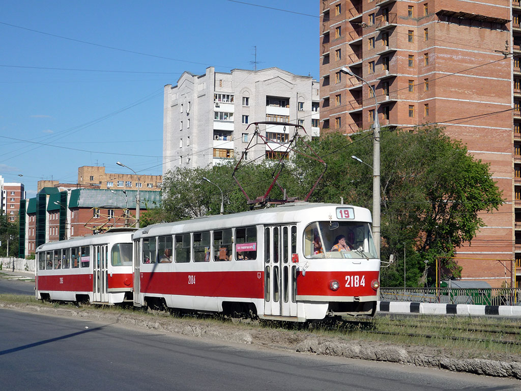 Самара, Tatra T3SU (двухдверная) № 2184