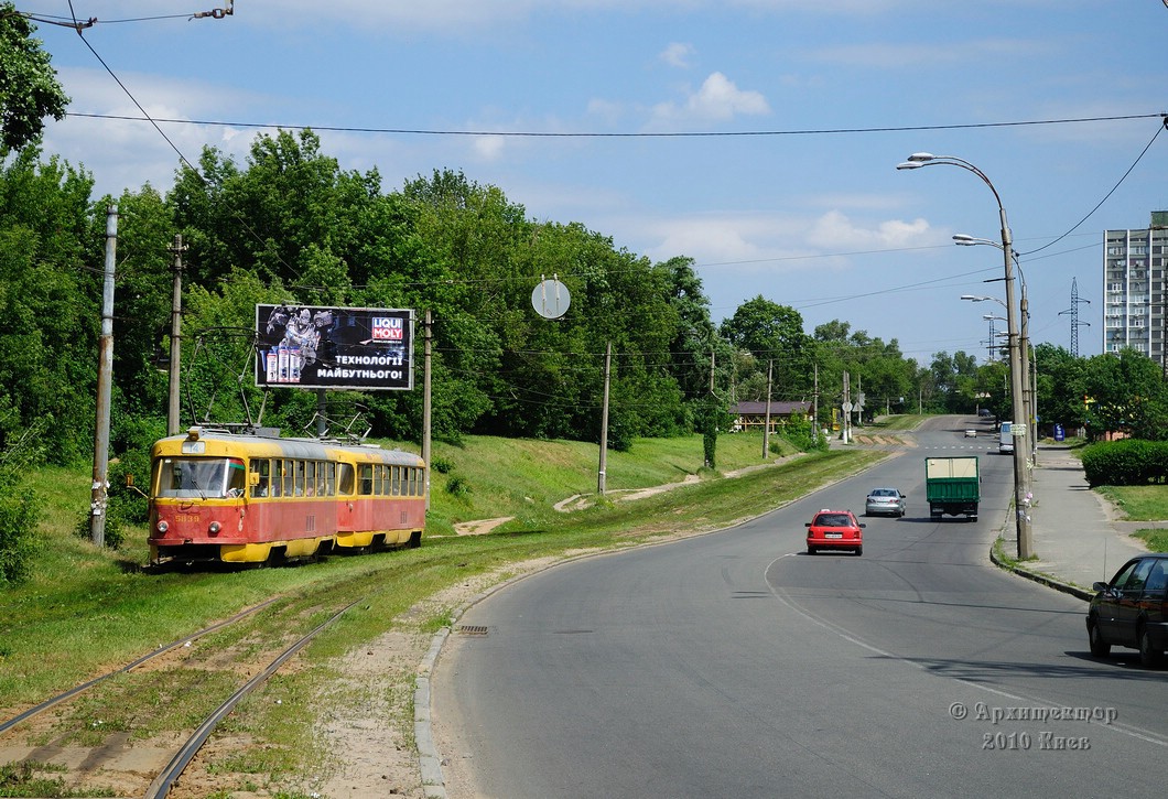 Kijev, Tatra T3SU — 5839; Kijev — Tramway lines: Podilske depot network — west, south