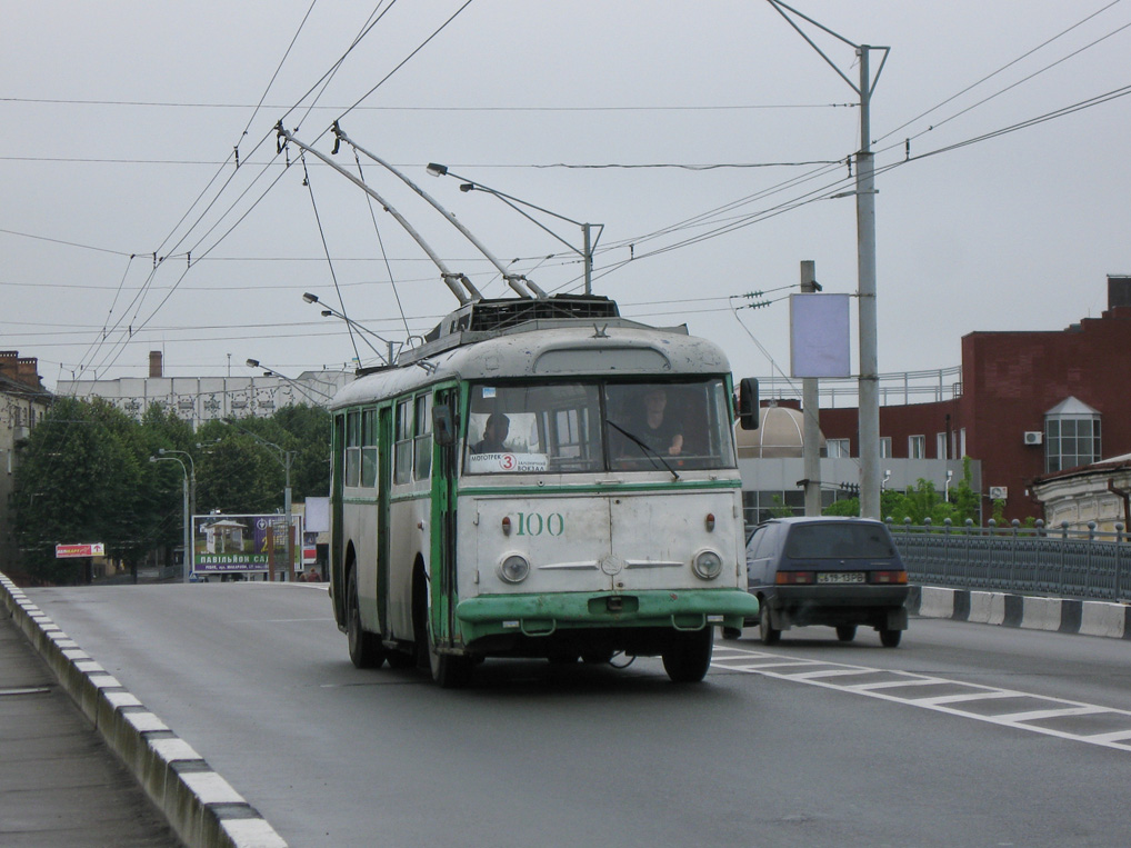 Рівне, Škoda 9TrH29 № 100; Рівне — Маршрут № 3/5: «Мототрек–Автовокзал–РЗВА» (22–24.06.2010)