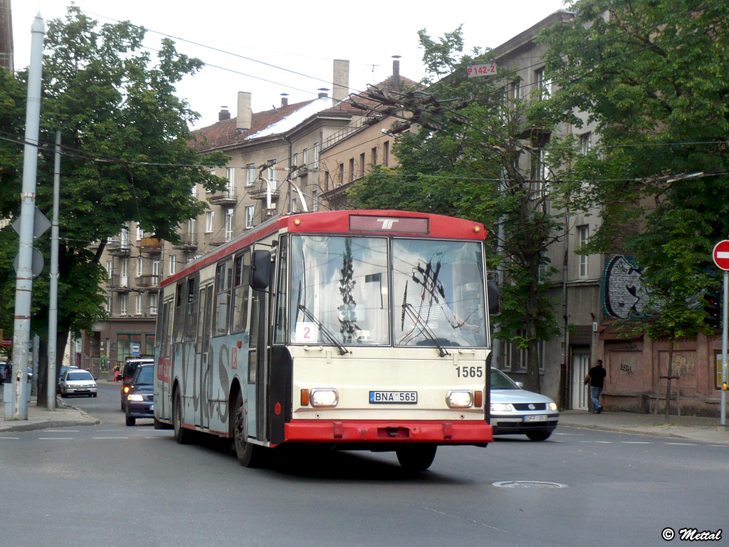 Вильнюс, Škoda 14Tr11/6 № 1565