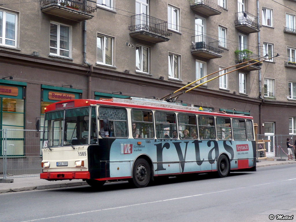 Вильнюс, Škoda 14Tr11/6 № 1565