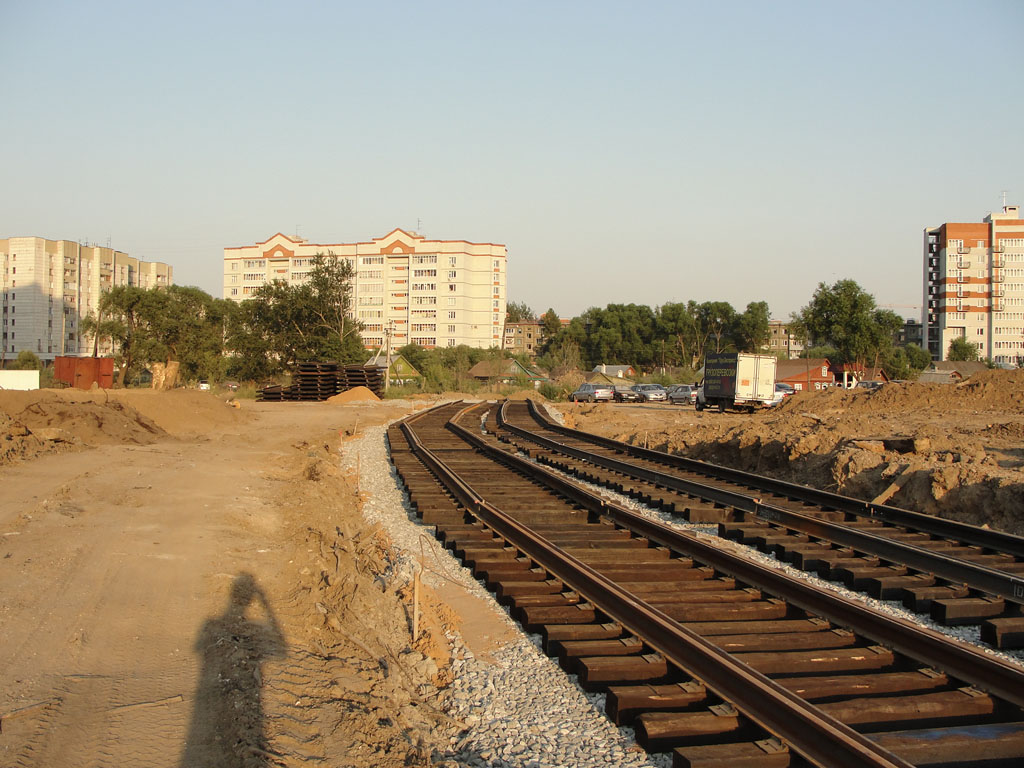 Kazan — Constuction of new tram line on Energetics and Serov streets