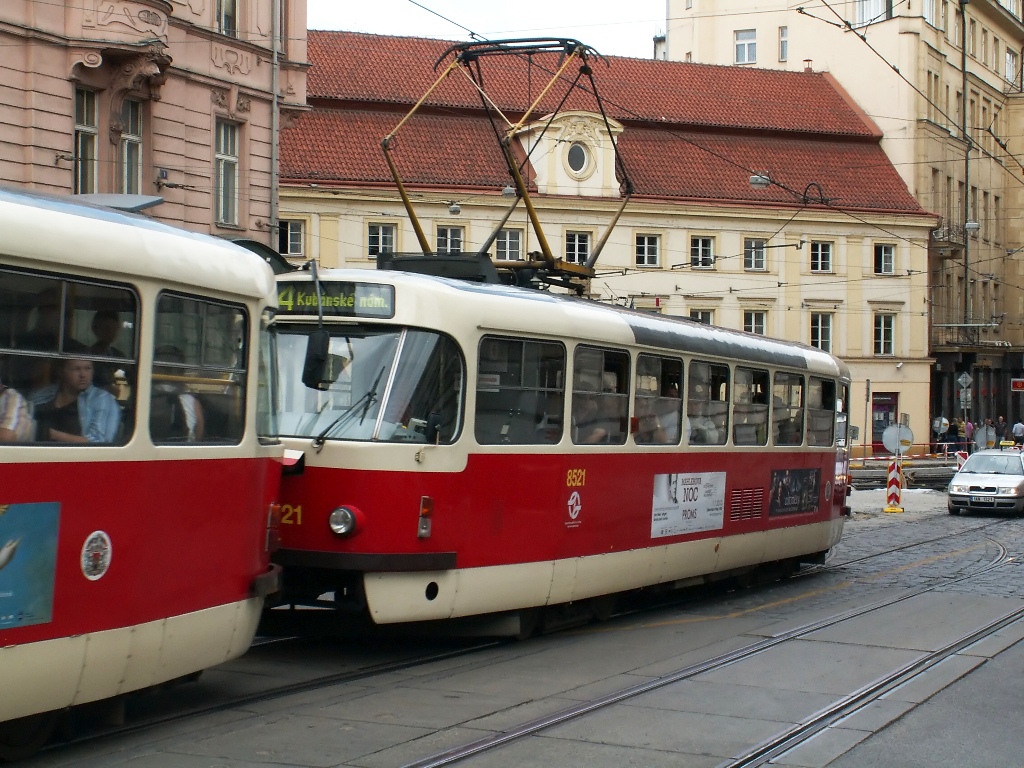 Прага, Tatra T3R.P № 8521