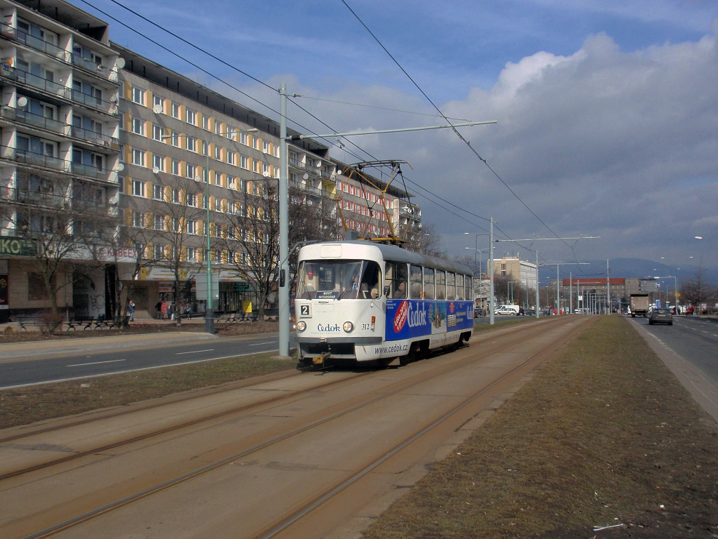 Мост ― Литвинов, Tatra T3M.3 № 312