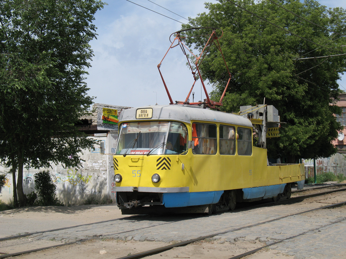 Волгоград, Tatra T3SU (двухдверная) № 55