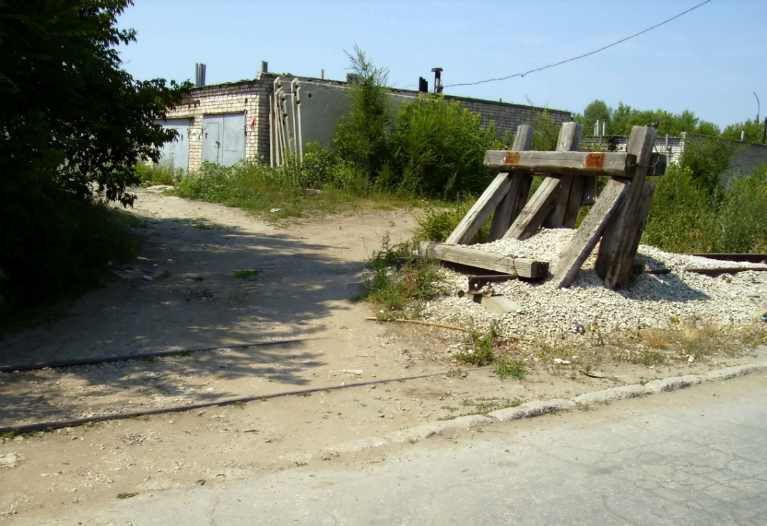 Samara — Closed tram lines; Samara — Former service tram line on Beregovaya street; Samara — Tram lines