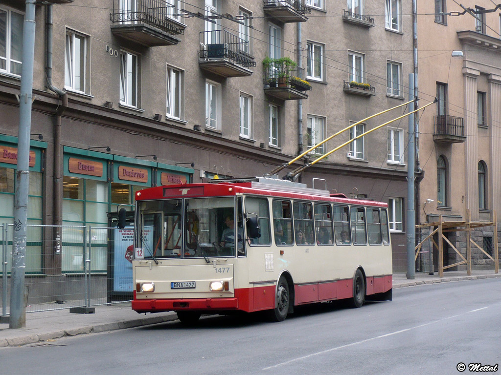 Вильнюс, Škoda 14Tr02/6 № 1477