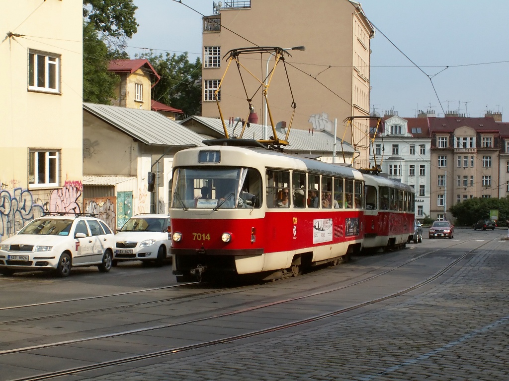 Прага, Tatra T3SU № 7014