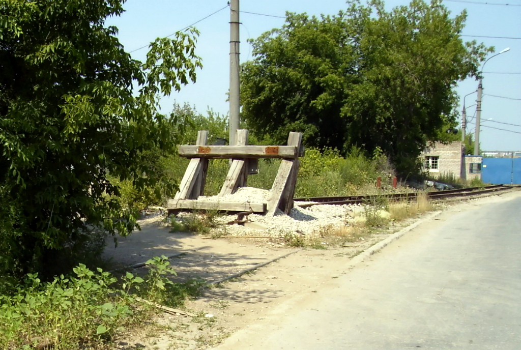 Samara — Closed tram lines; Samara — Former service tram line on Beregovaya street; Samara — Tram lines