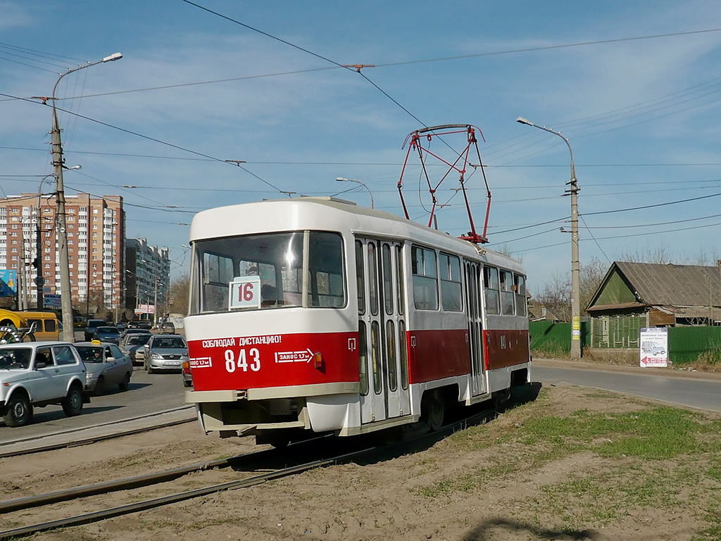 Самара, Tatra T3SU № 843