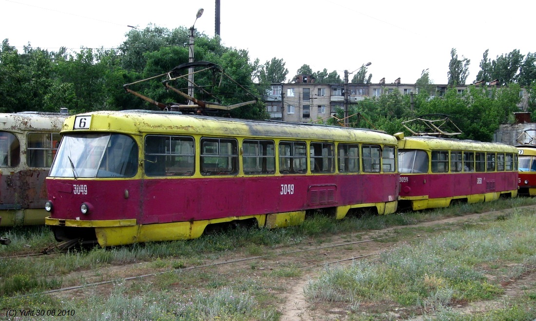 Харьков, Tatra T3SU (двухдверная) № 3049