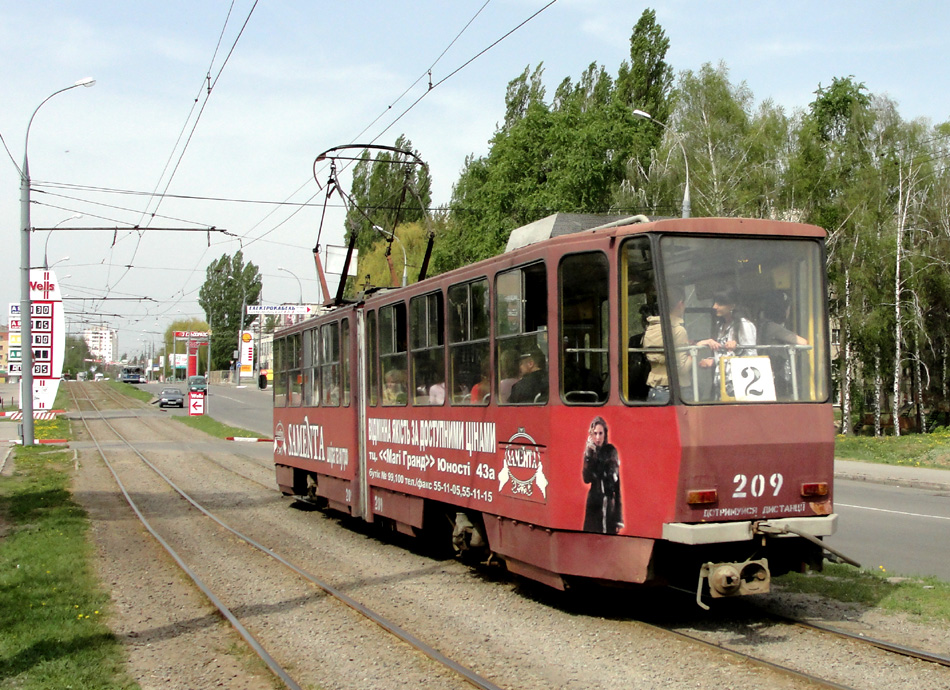 Винница, Tatra KT4SU № 209