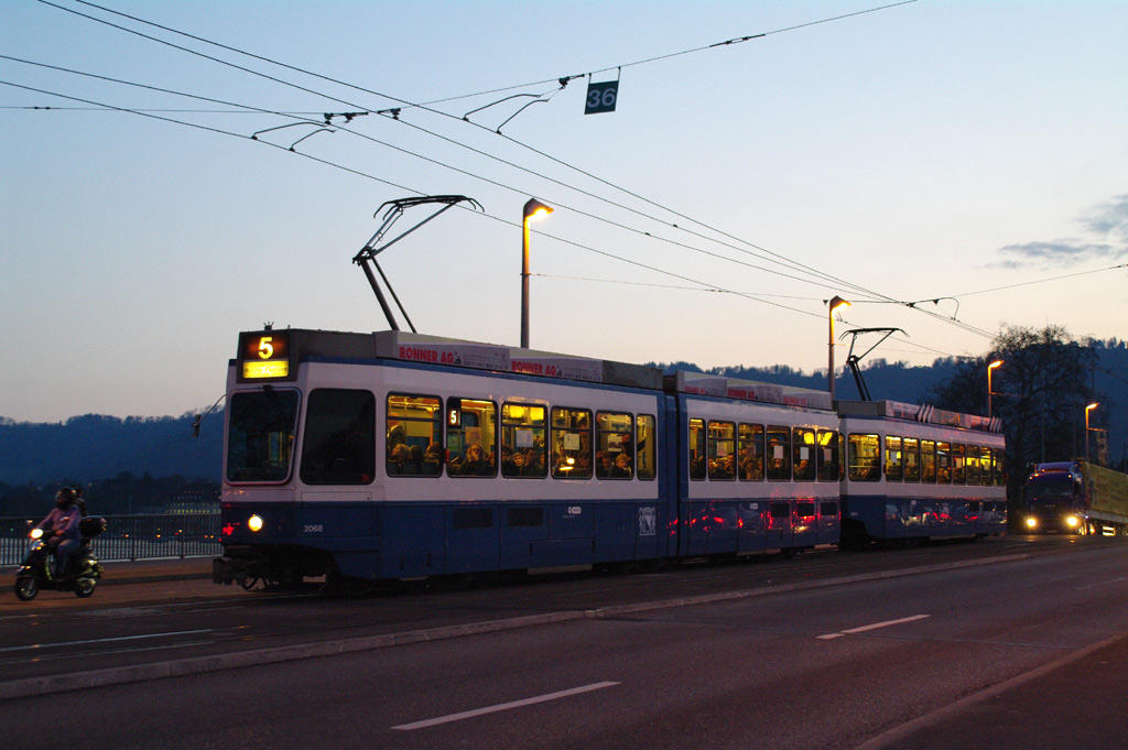 Цюрих, SWP/SIG/BBC Be 4/6 "Tram 2000" № 2068