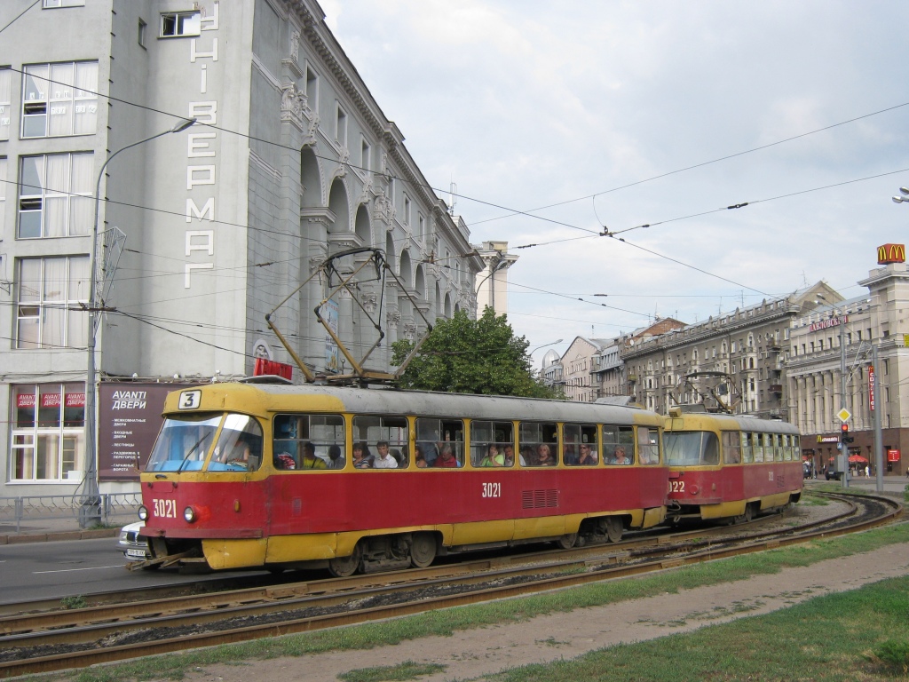 Харьков, Tatra T3SU № 3021
