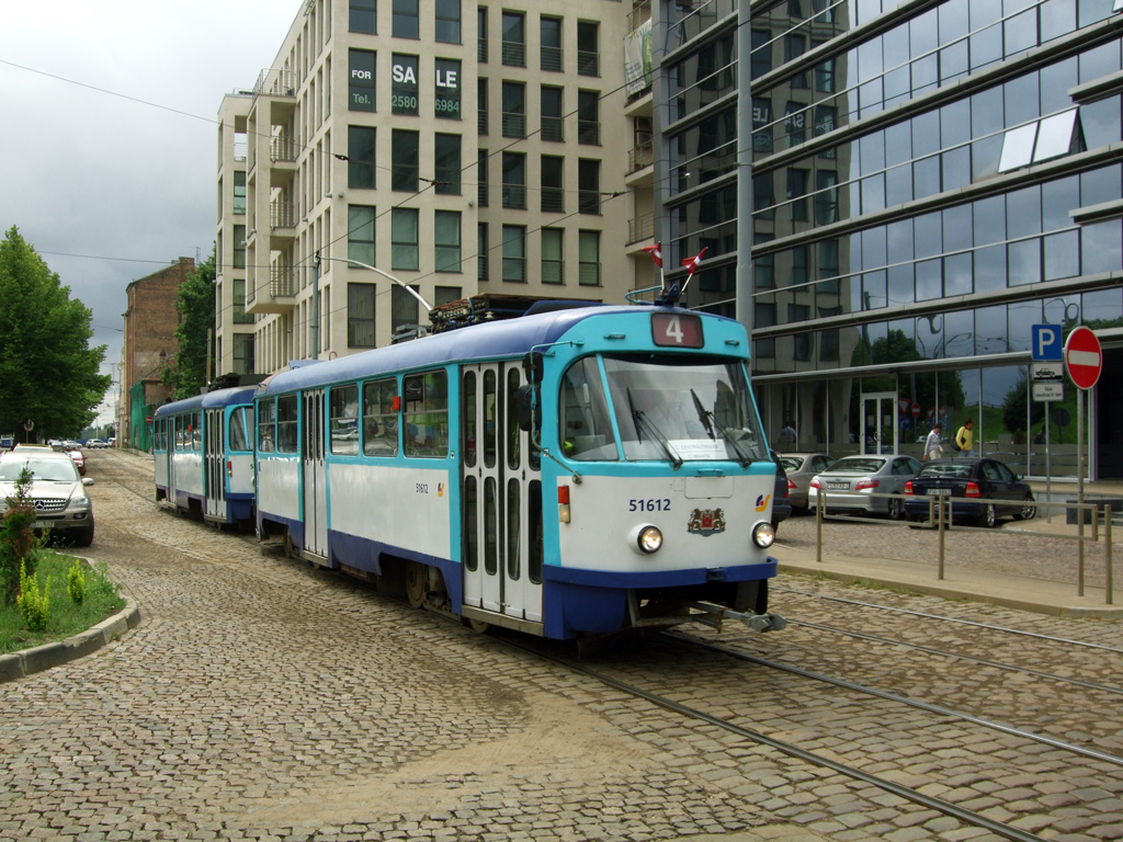 Рига, Tatra T3A № 51612