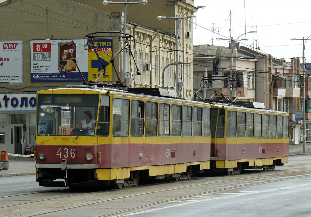 Запорожье, Tatra T6B5SU № 436