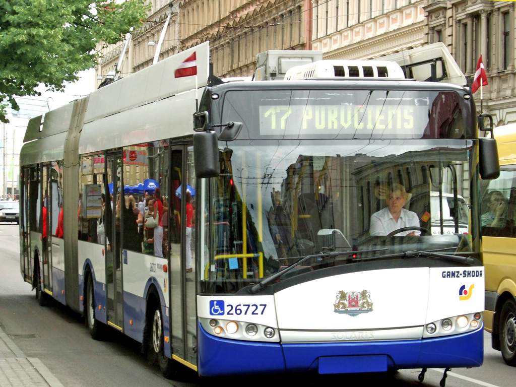 Рига, Solaris Trollino III 18 Ganz-Škoda № 26727