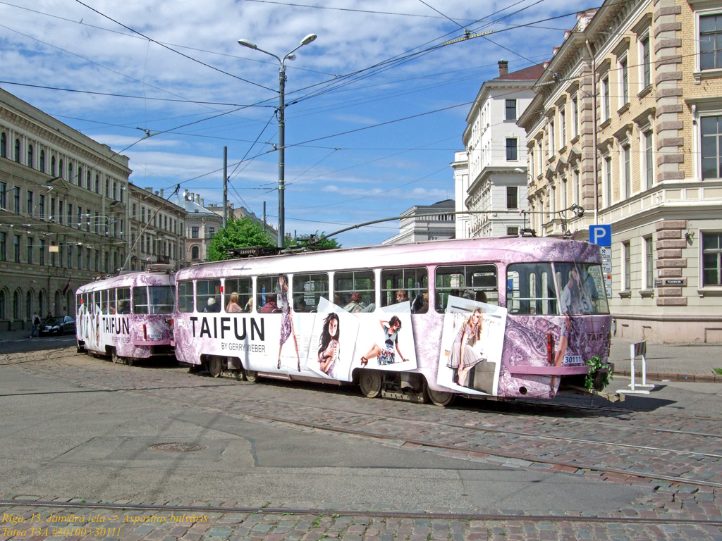 Рига, Tatra T3A № 30111