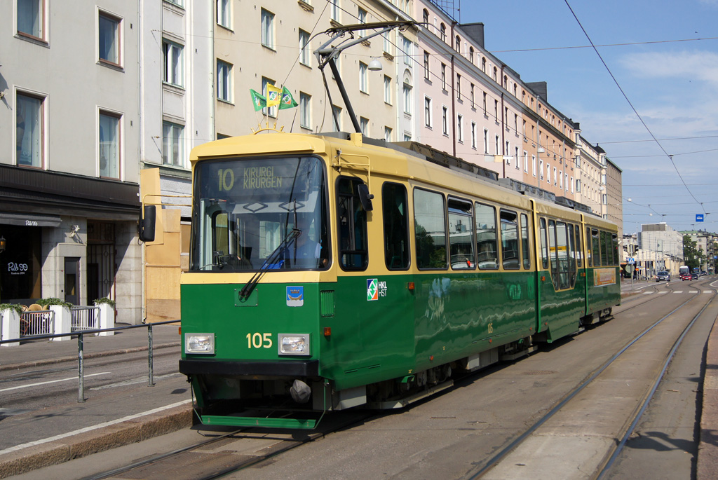 Хельсинки — Эспоо, Valmet MLNRV2 № 105