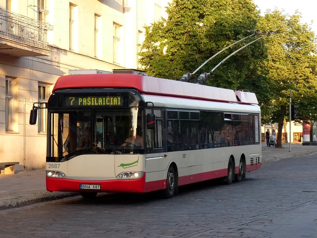 Вильнюс, Solaris Trollino II 15 AC № 2687