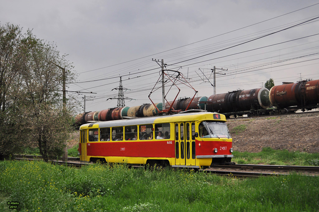 Волгоград, Tatra T3SU (двухдверная) № 2497