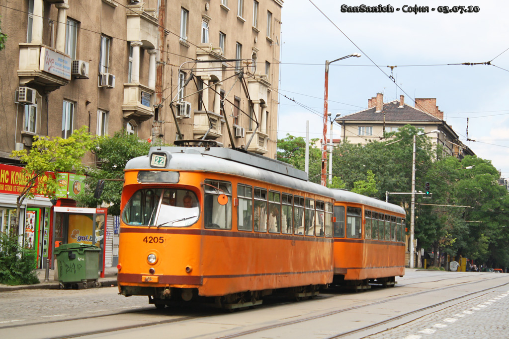 Sofia, Duewag T4 № 4205